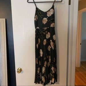Pleated Floral Dress